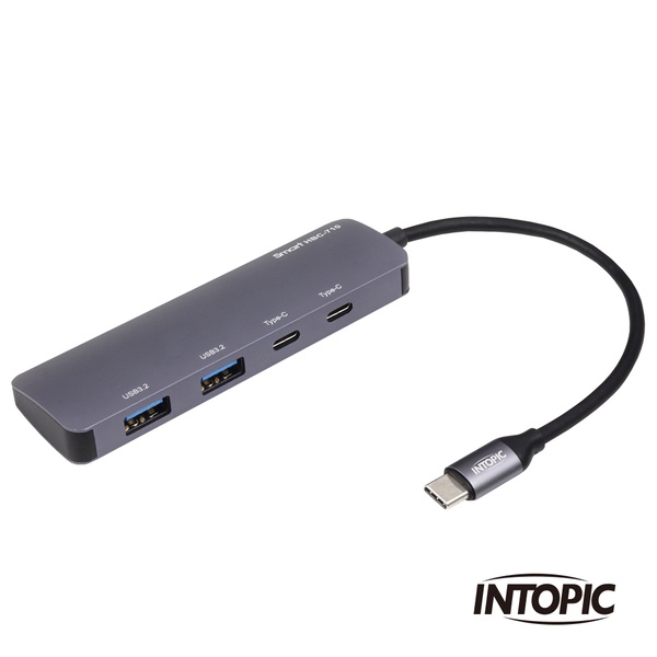 【INTOPIC】HBC-710 USB3.2 Type-C 鋁合金高速集線器
