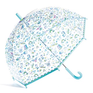 【法國DJECO智荷】藝術插畫透明雨傘 兒童雨傘 兒童雨具 透明傘
