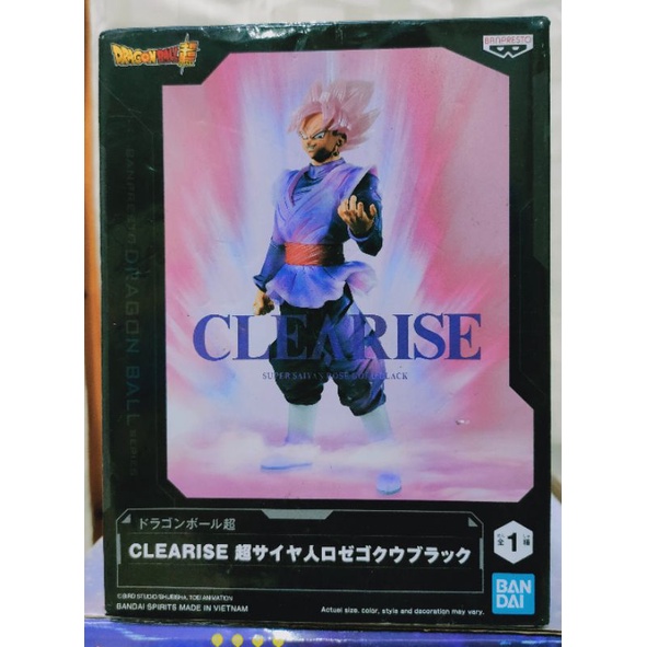 正版 白證 BANPRESTO 七龍珠超 CLEARISE 黑悟空 超級賽亞人 玫瑰 公仔