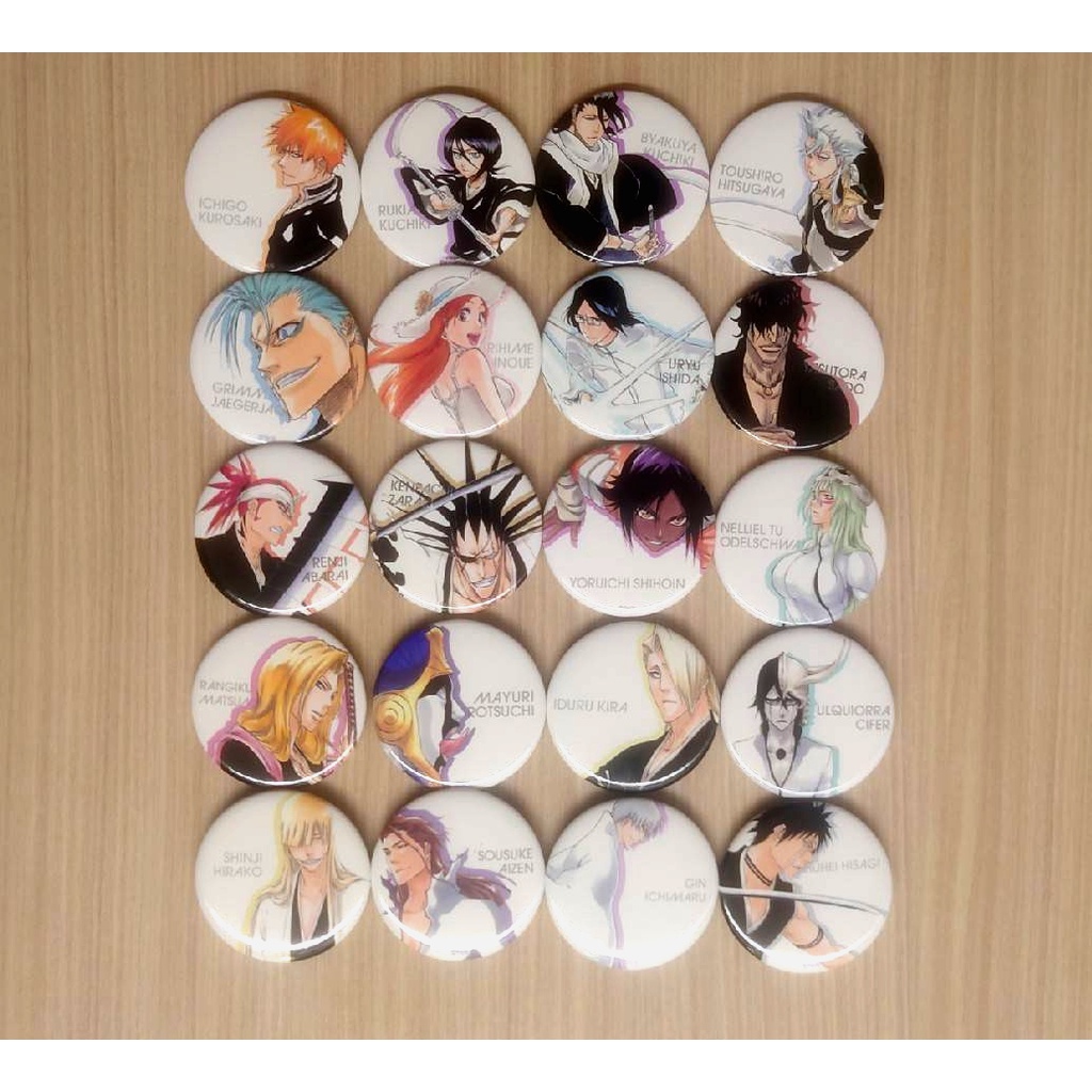 死神 BLEACH 日版 原畫展 EX. 徽章 一護 露琪亞 白哉 冬獅郎 葛力姆喬 烏爾奇奧拉 雨龍 戀次 藍染 銀