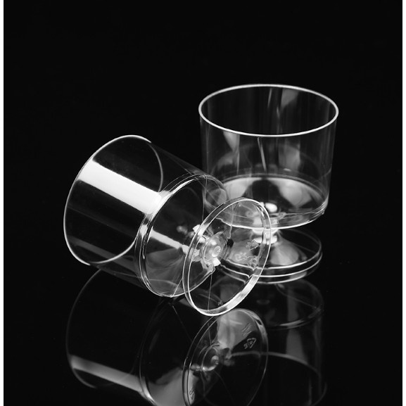台灣熱銷︱腳杯 一次性試吃杯試飲杯品嘗杯透明杯硬塑膠杯小號葡萄酒杯60ml