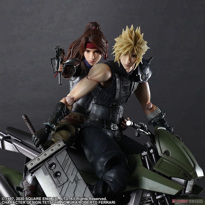 playarts改 Square Enix 最終幻想7 FF7 PLAY ARTS改 潔西 + 克勞德 + 機車 SET