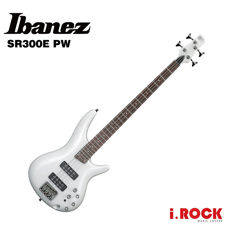 Ibanez SR300E PW 電貝斯 珍珠白【i.ROCK 愛樂客樂器】