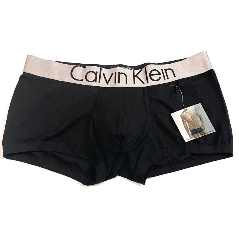 #現貨#CK-Calvin Klein Steel男大人黑色短版四角合身內褲