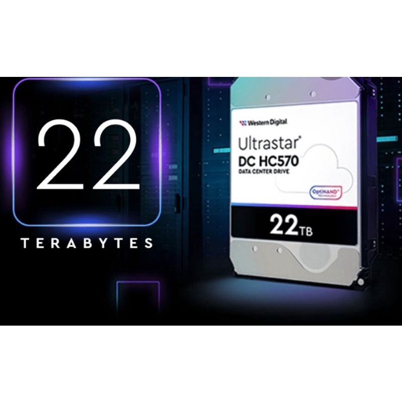 新發售限量上市 WD HC570 氦氣22TB SATA企業级硬碟 全新盒裝預購 保固五年