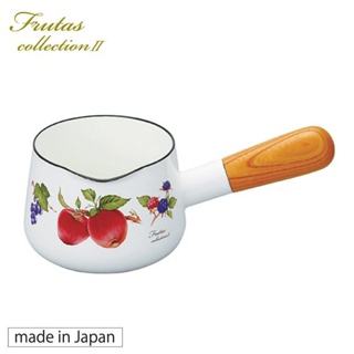 日本製【FUJIHORO富士琺瑯】華麗水果琺瑯牛奶鍋(12cm)