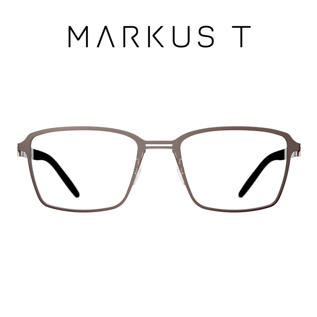 德國 MARKUS T 鏡架 T3 381 118 (棕/銀) T3系列 無螺絲 鏡框【原作眼鏡】