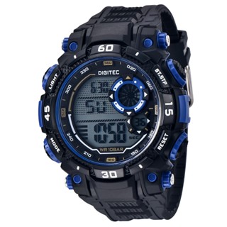 DIGITEC 數碼科技 炫酷休閒運動大錶鏡數字電子錶 游泳防水 運動手錶 100M防水 夜光 日期 星期顯示 男錶女錶