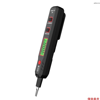 Kkmoon HABOTEST HT89 電壓測試儀 AC 12 〜 300V 非接觸式電壓檢測器, 帶手電筒 LCD