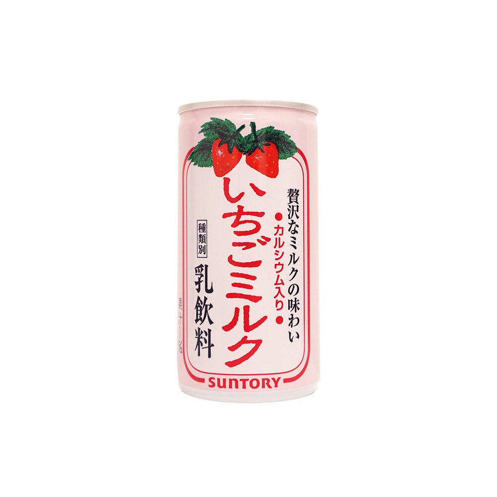 Suntory三多利 草莓牛奶風味飲料 190ml【Donki日本唐吉訶德】