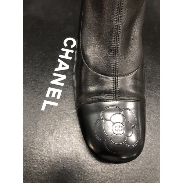 Chanel羊皮靴子37號