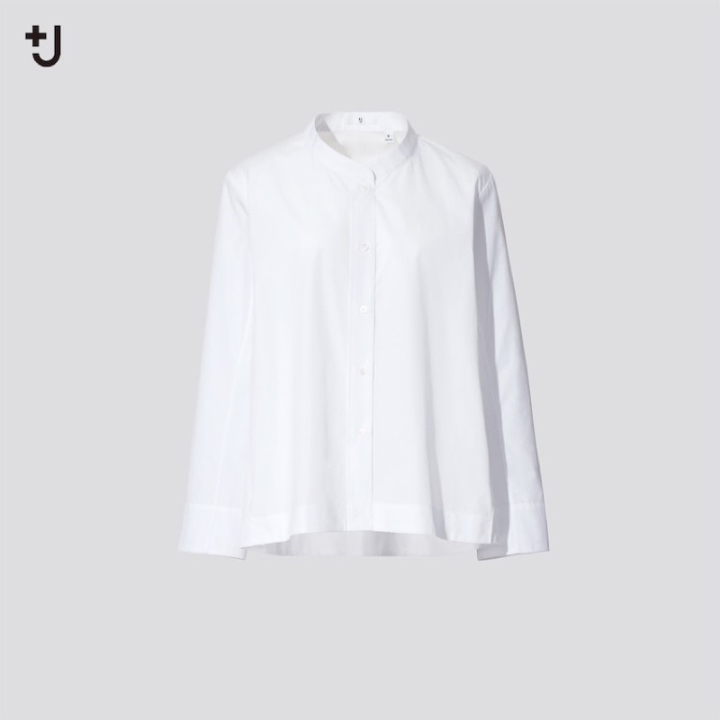 UNIQLO +J 無領/立領白襯衫