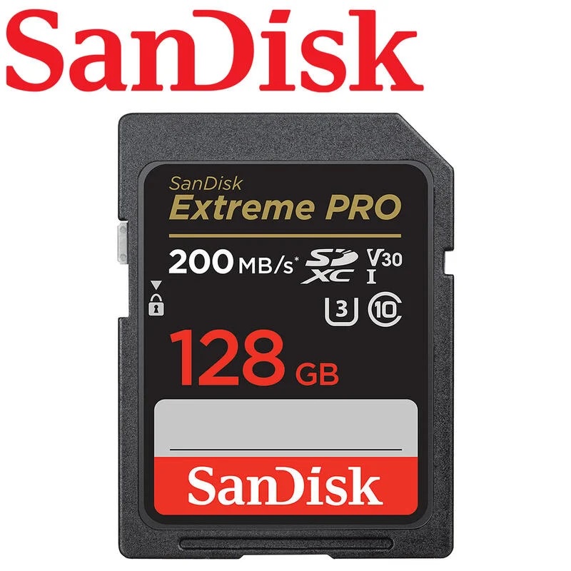 公司貨SanDisk Extreme Pro SDXC U3 128GB 記憶卡 讀200MB 寫90MB V30