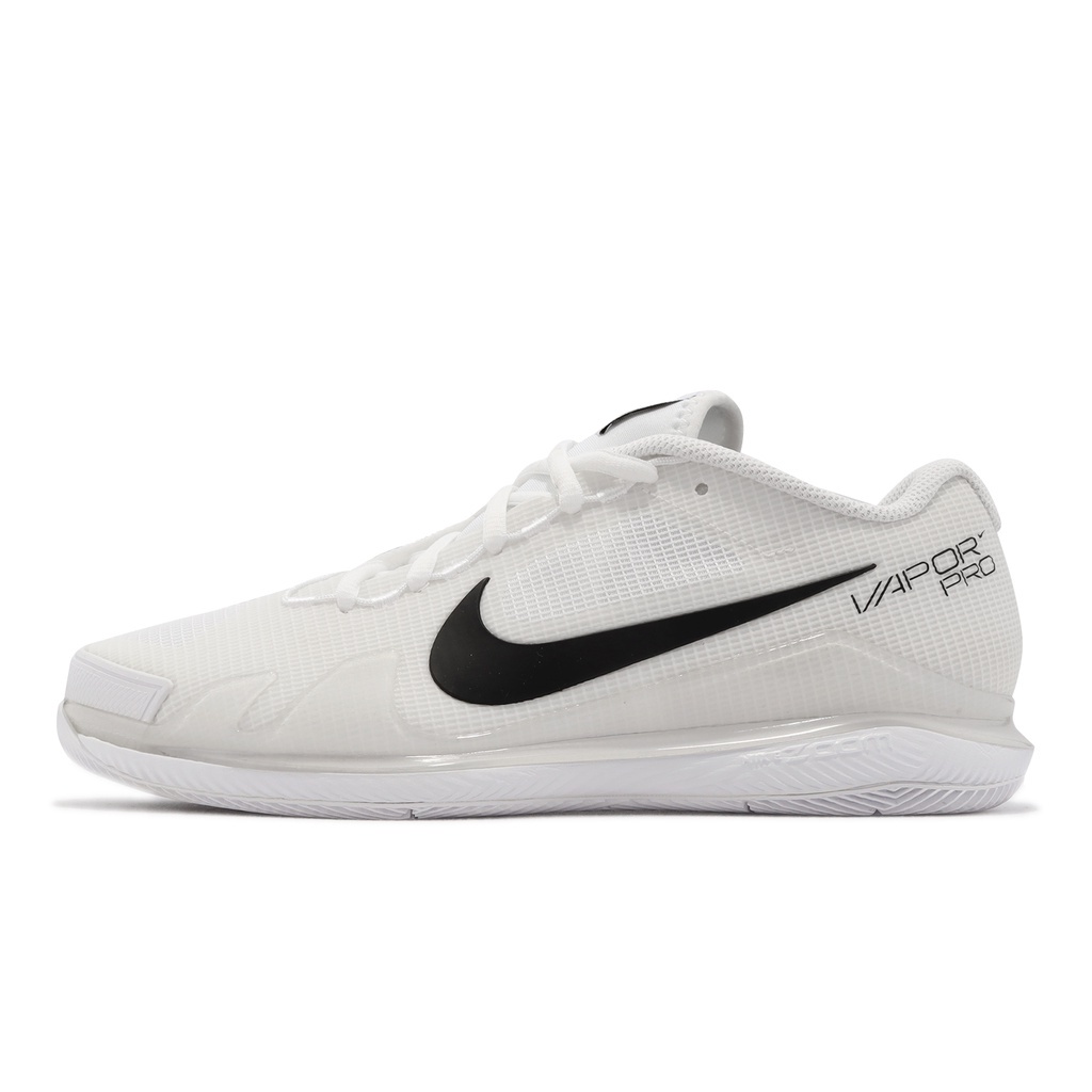 Nike 網球鞋 Zoom Vapor Pro HC 白 黑 氣墊 包覆 男鞋【ACS】 CZ0220-124