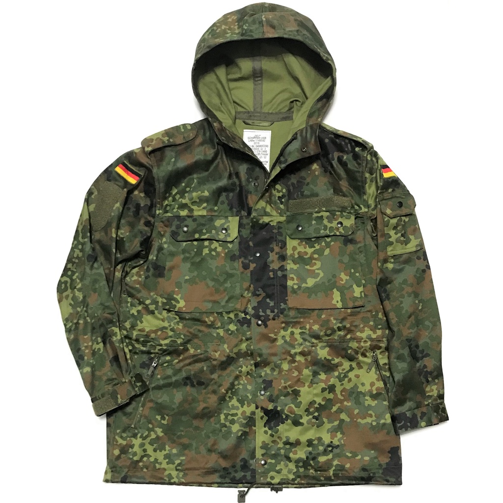 德國公發 Bundeswehr 聯邦國防軍 叢林斑點迷彩 PARKA 風衣 外套 全新