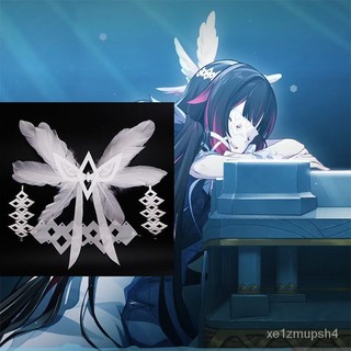原少女神哥倫比婭cos頭飾眼罩配件cosplay道具 至鼕 愚人眾執行官 cos道具 cos髮飾 cosplay.fm❤