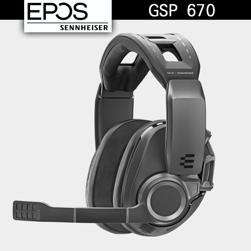 EPOS｜Sennheiser GSP 670 2.4G 藍芽 雙模 Wireless 無線電競耳罩耳機【官方展示中心】