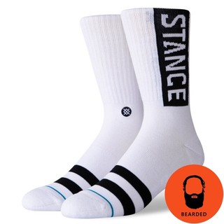 【 🇺🇸大鬍子美國襪子選品 】STANCE - OG CREW SOCKS經典品牌印花設計系列街頭休閒長襪