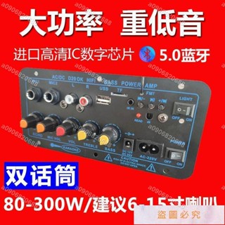A09~低音炮主機板電路板控制器300W大功率功放板重低音炮主機板車載家用音箱功放12v24v220v107
