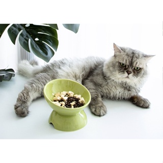 陶瓷寵物護頸高腳碗 高腳陶瓷貓碗 拒絕黑下巴 寵物食碗 陶瓷寵物碗 護頸貓碗
