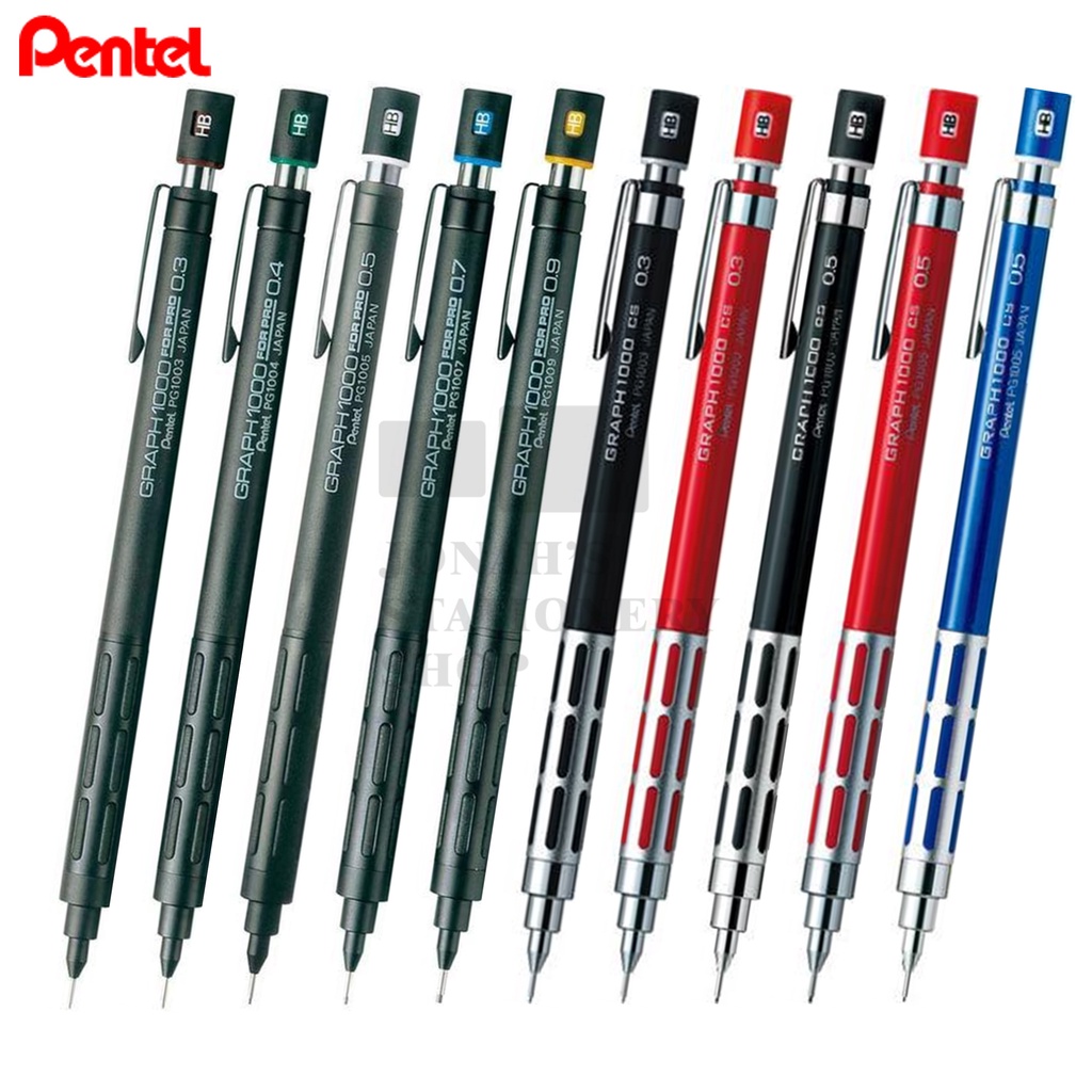 【台日文具】Pentel 飛龍 Graph1000 PG1000  製圖鉛筆 0.3/0.4/0.5/0.7/0.9