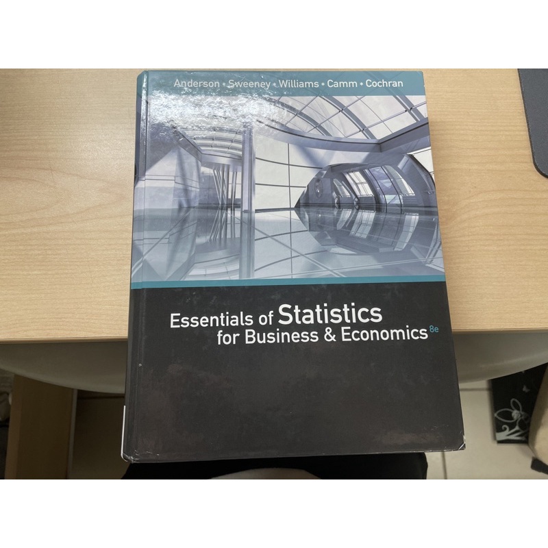 [二手書］價錢可議 統計學 原文 8版 Essentials of statistics