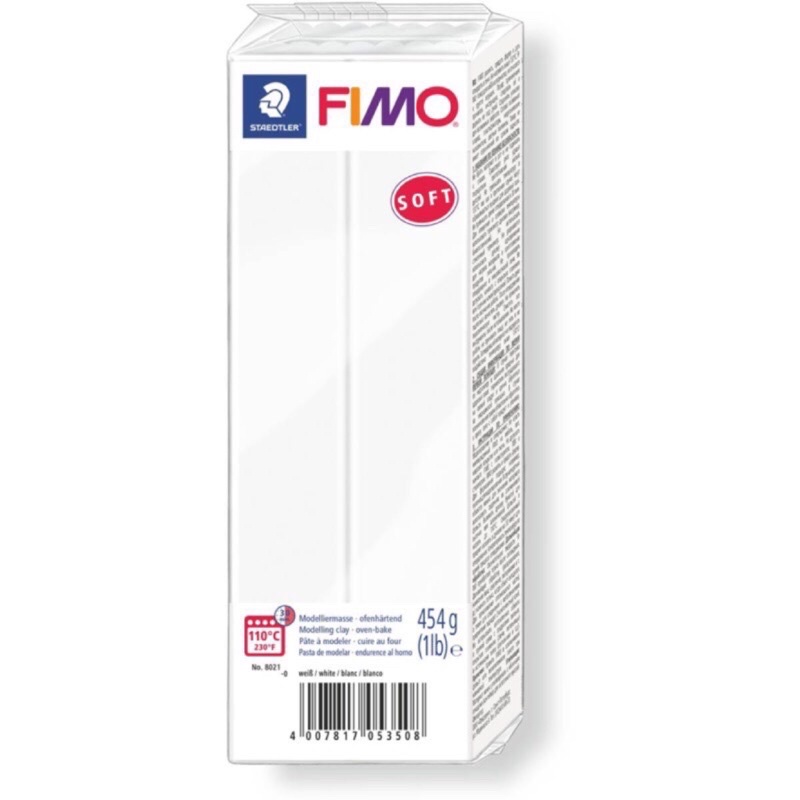🔥現貨+預購 請先聊聊🔥全台獨家-德國 FIMO 軟陶-FIMO 軟陶 Soft - 白色 454g 超大包裝