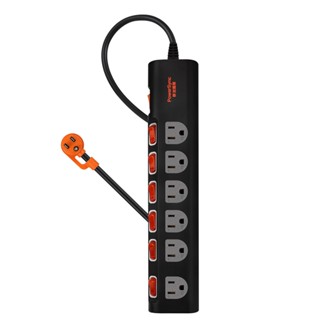 群加 PowerSync 7開6插防雷擊抗搖擺延長線(加大間距)/臺灣製造/1.8m
