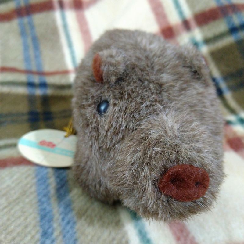 日本帶回早期收藏豪豬山豬 叭噗小豬絨毛可愛森林動物玩偶