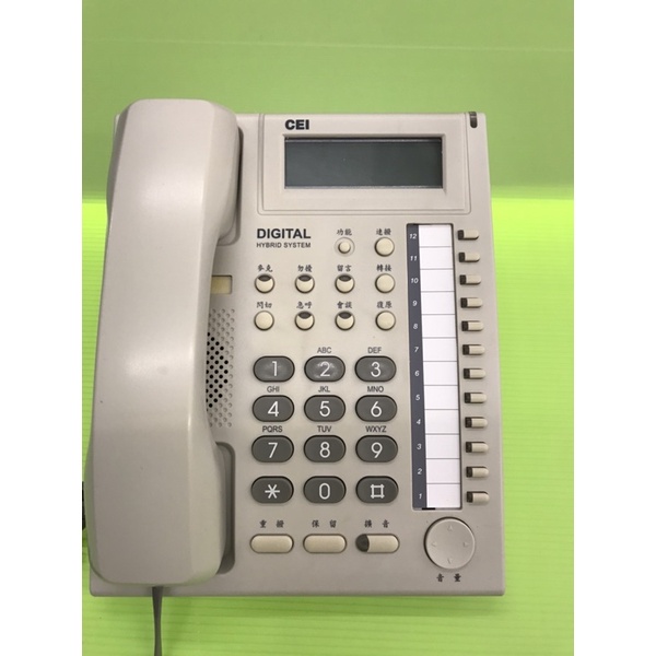 CEI萬國DT-8850D 12鍵顯示型數位話機