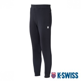 K-SWISS Zip Sweatpants拉鍊口袋運動長褲-女-黑