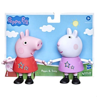 HASBRO 孩之寶Peppa Pig 粉紅豬小妹 大尺寸雙角色組 - 佩佩與蘇西 喬治