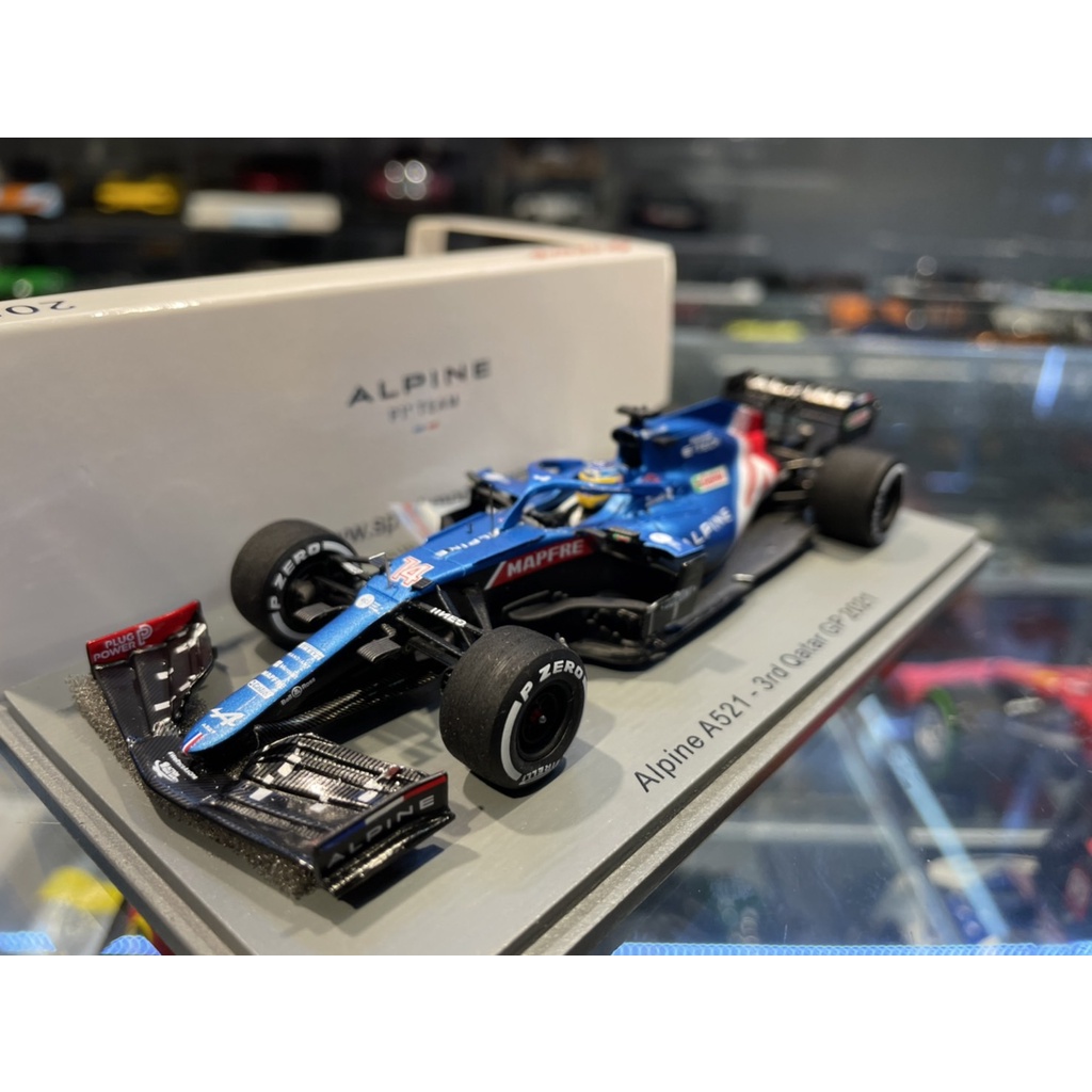 吉華科技@ 1/43 Spark S7851 ALPINE A521 NO.14 ALPINE F1 ALONSO