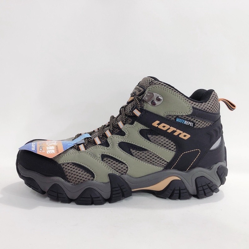 麻糬鞋屋👟 LOTTO樂得-義大利第一品牌 男款REX 防水登山踏青鞋 戶外登山鞋 2761-棕 超低直購價890元