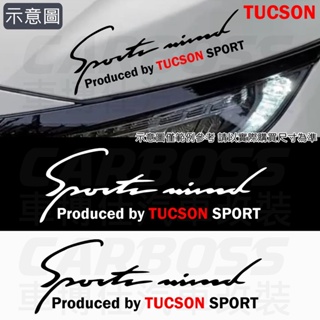 台灣現貨 Tucson燈眉貼紙 TUCSON貼紙 SPORT燈眉貼 車身貼 引擎蓋貼紙 大燈貼紙 現代 途勝 IX35