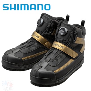 《SHIMANO》22 FS-110V 黑色短統防滑釘鞋 中壢鴻海釣具館