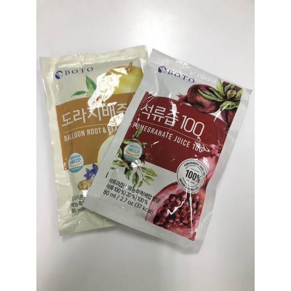 韓國 BOTO 紅石榴 冷萃美顏飲 桔梗水梨汁