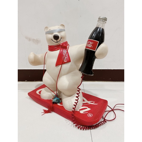 可口可樂北極熊造型電話 coca cola 古董