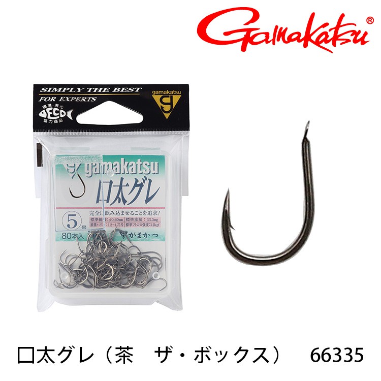 【釣具日本通】GAMAKATSU 口太グレ 德用 80入