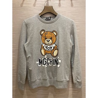 💎Han's house精品服飾💎MOSCHINO LOGO 拼圖熊 大學T 長袖 衛衣