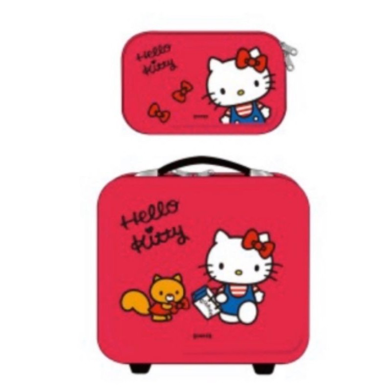 (現貨/限量)💯7-11 桂格 Hello Kitty跨界聯名 小輕旅箱 過夜包 期間限定聯名行李箱