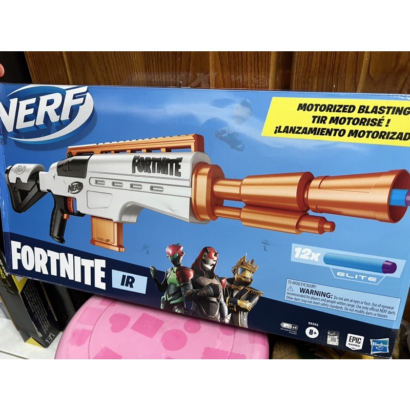 又心小舖。橘機版Nerf IR Fortnite Blaster要塞英雄聯名款電動發射器 盒裝新品