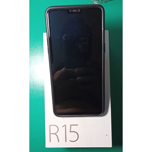 oppo R15手機（附耳機、防爆玻璃貼、原廠快充器、透明保護套）