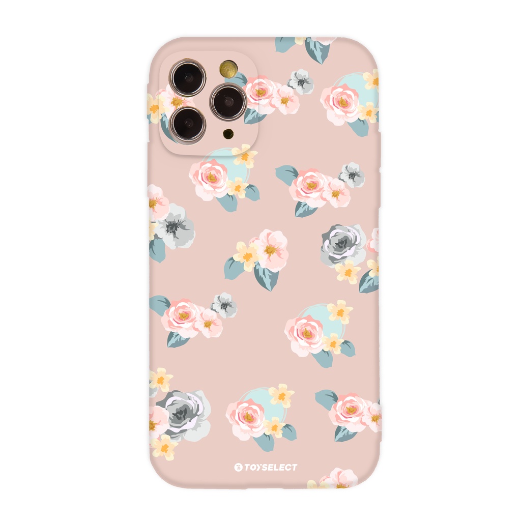 【TOYSELECT】花言花語Flower Series設計全包iPhone手機殼-微醺粉玫瑰 (淡粉色)
