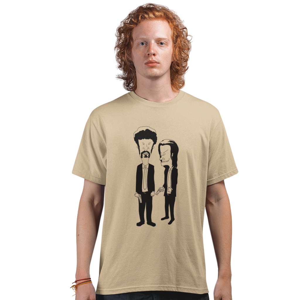 Beavis and Butthead Pulp Fiction 短袖T恤 5色 癟四與大頭蛋玩翻黑色追緝令