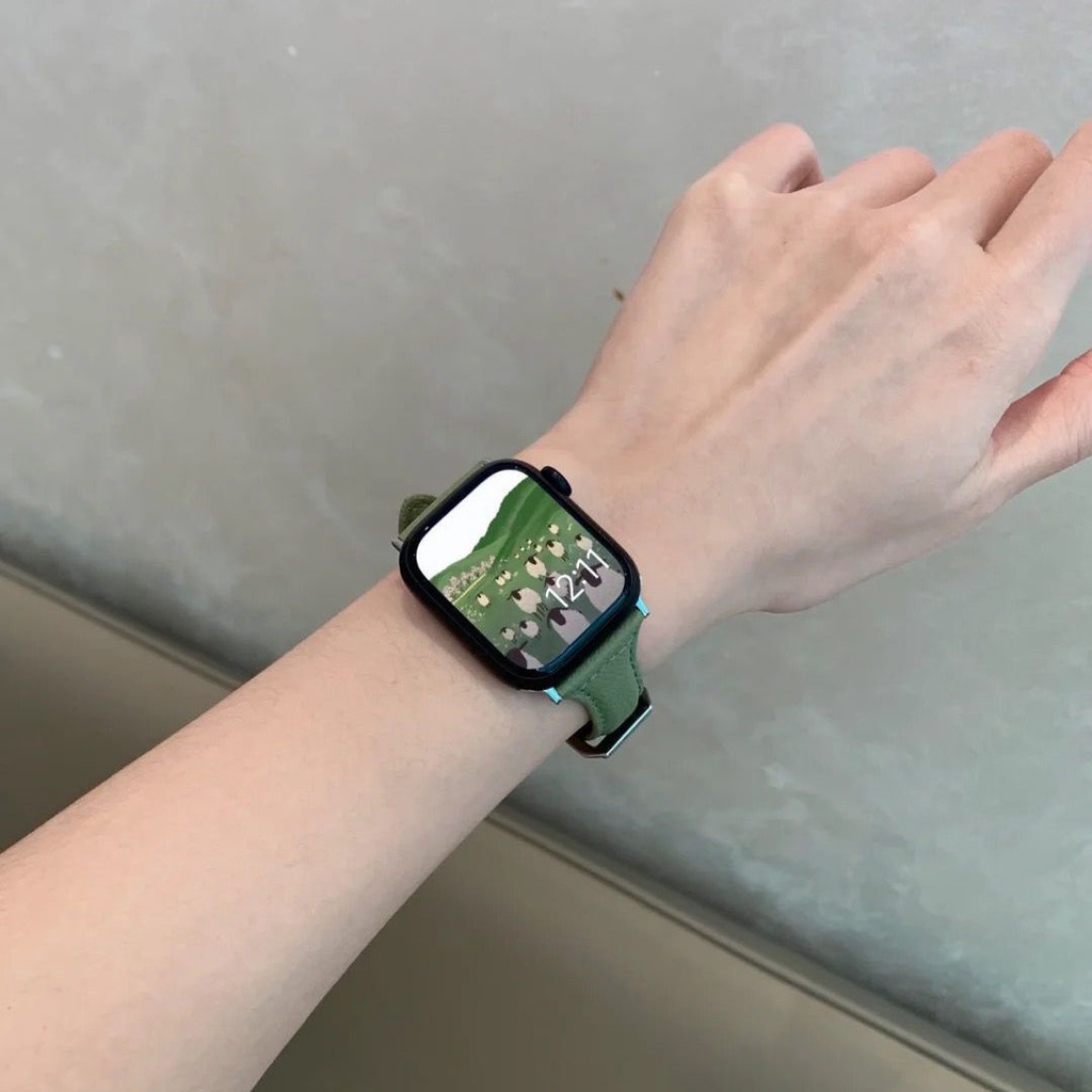 S9細小蠻腰真皮錶帶 Apple watch錶帶 iwatch錶帶 蘋果錶帶 真皮錶帶 S8錶帶 愛馬仕同款
