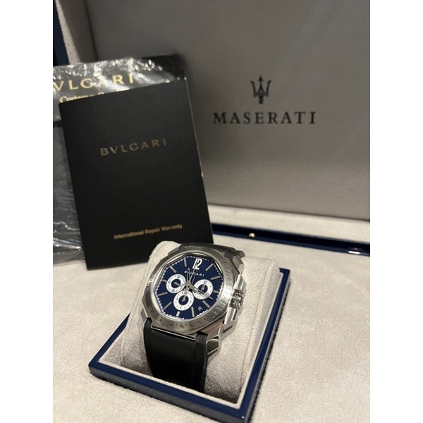BVLGARI 寶格麗 Octo Maserati 102229 BGO41SCH 瑪莎拉蒂 限量聯名款 自動上鏈  錶