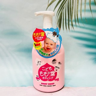 日本 Unimat Riken寶貝桃葉 泡沫洗髮沐浴乳 500ml 泡泡洗 桃葉精華