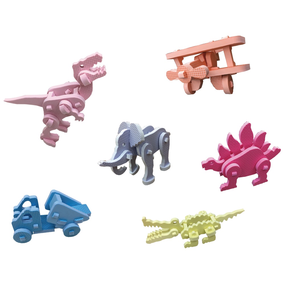 【PMU必美優】3D立體組裝EV玩具 超商取貨 台灣製造 EVA Toy