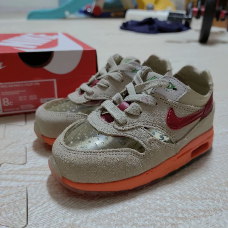 nike air max 1 clot td 死亡之吻 小童 童鞋 二手